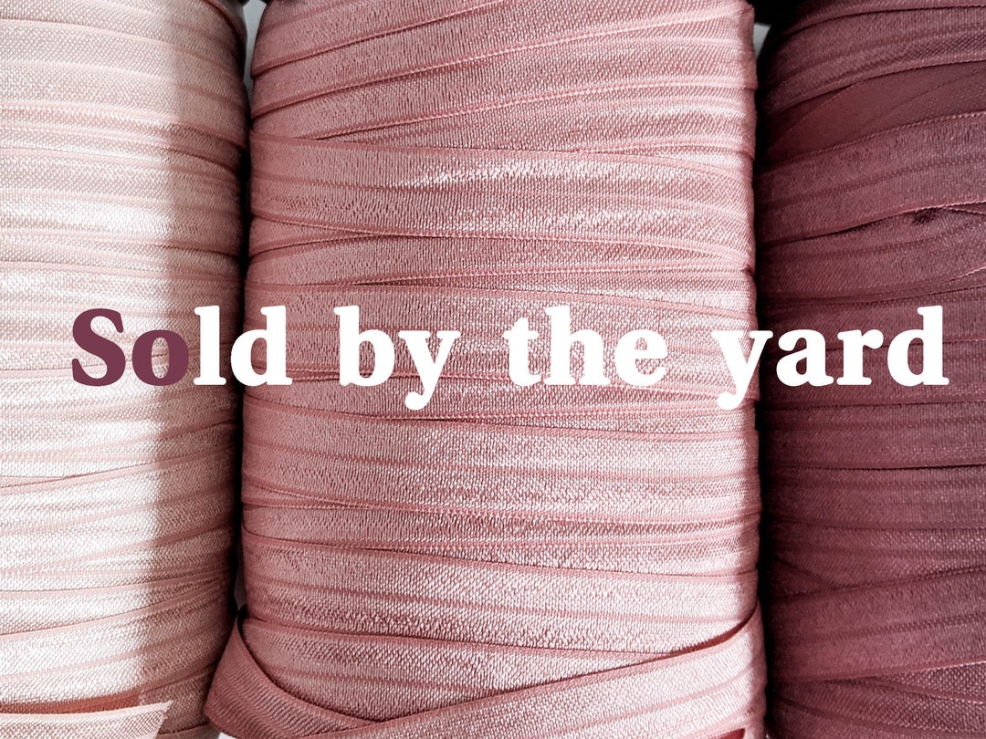 Fold over elastic 5/8, Solid color FOE elastic, Fold over elastic
