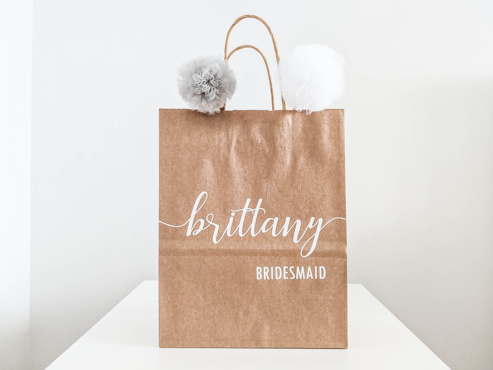 Personalized brown gift bag kraft brown gift bags customized Etsy