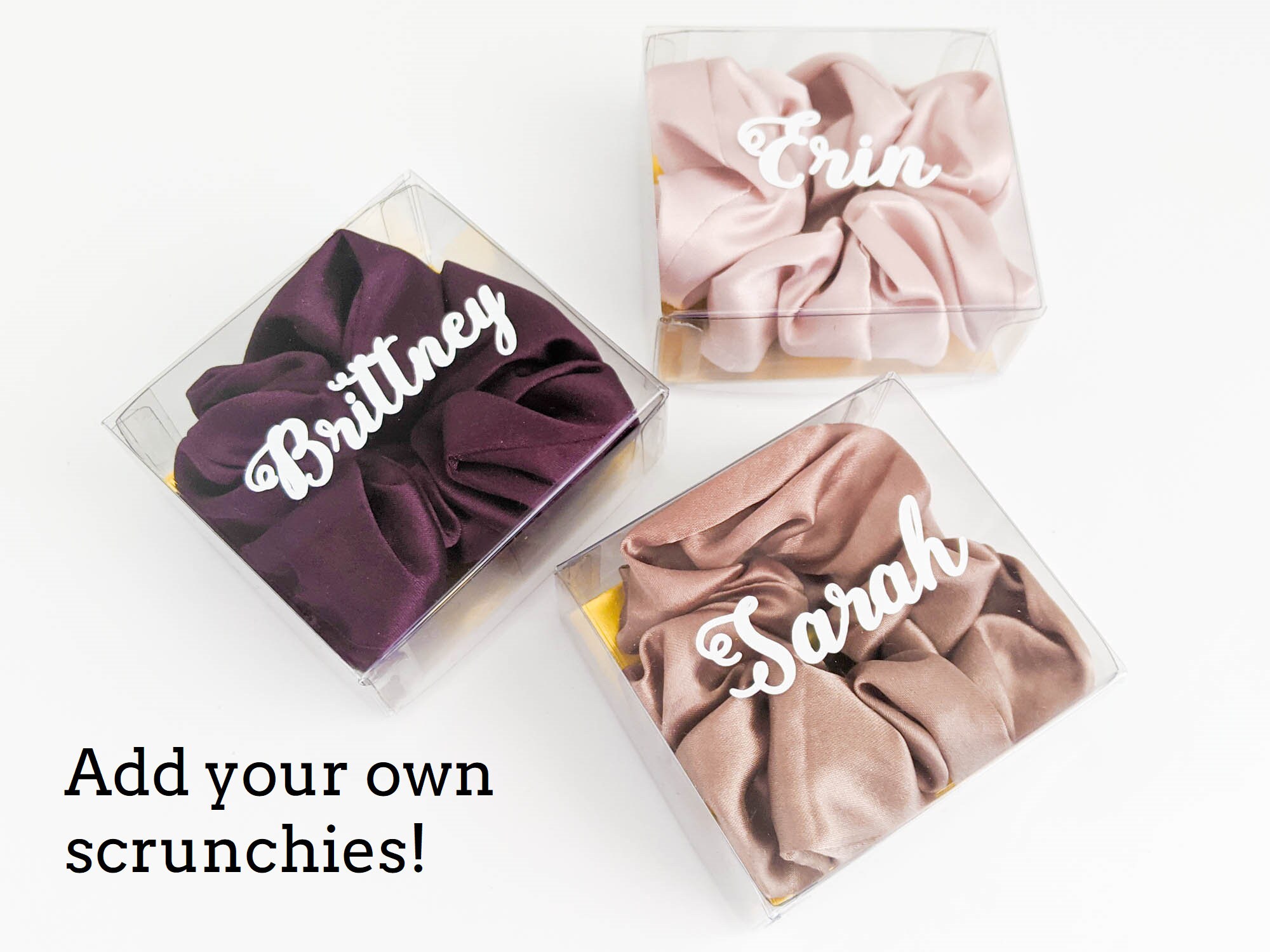 Personalized Small Clear Gift Box BOX ONLY Add Your Own Etsy