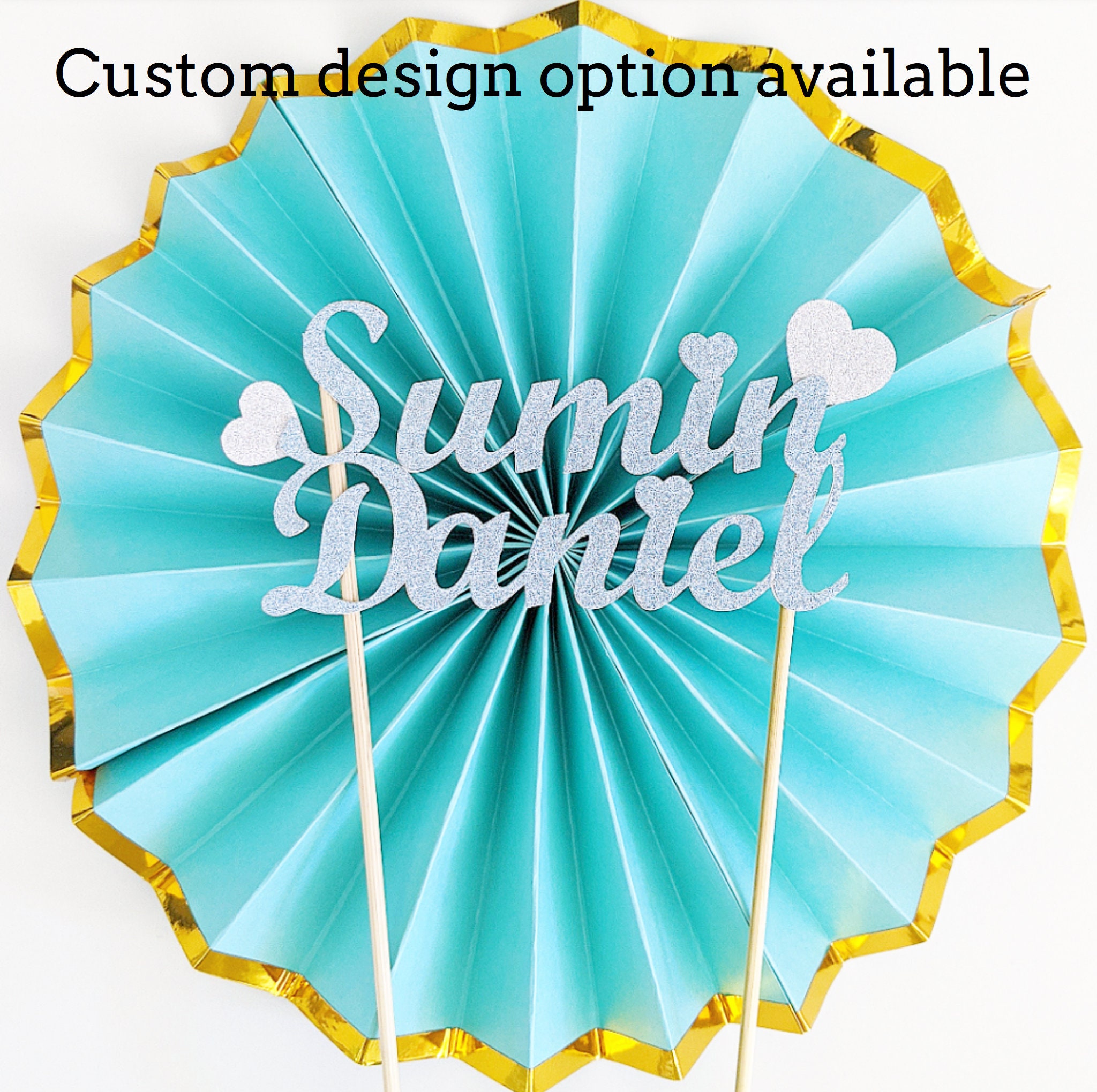 Custom ONE NAME Cake Topper Birthday Cake Topper Name Cake Etsy