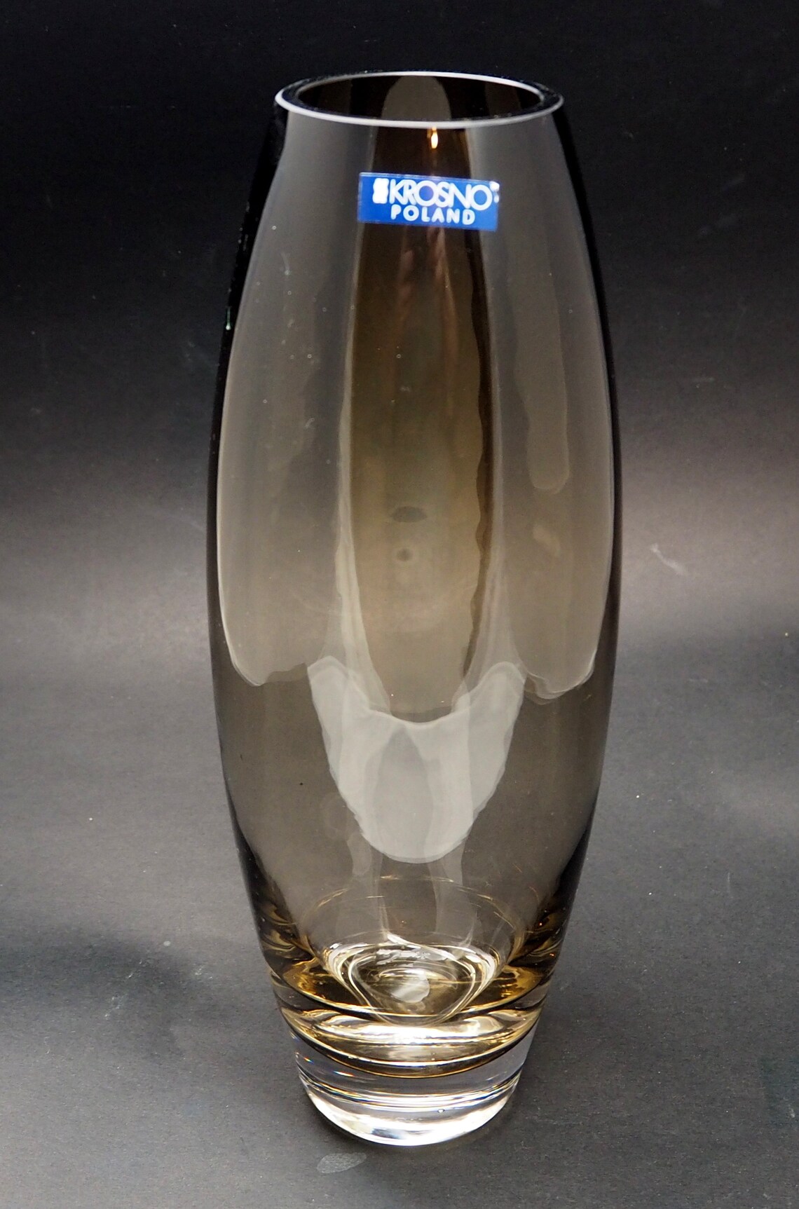 krosno glass vase