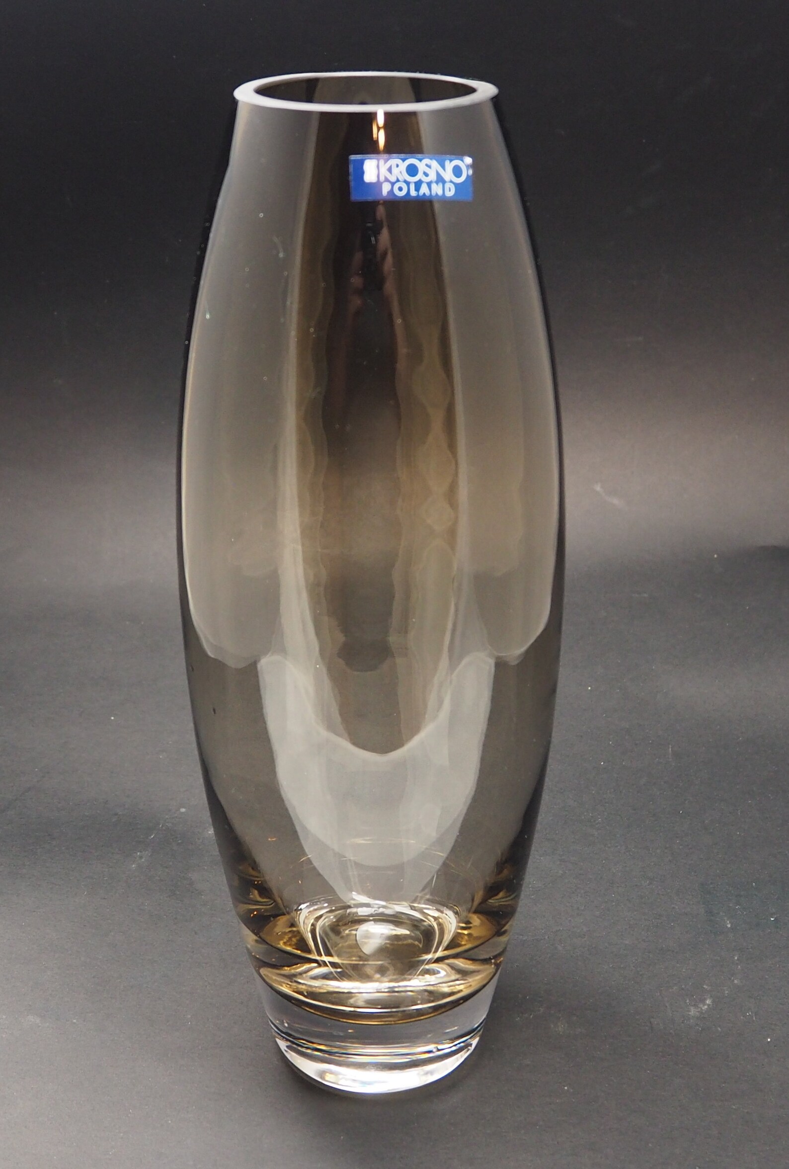krosno glass vase
