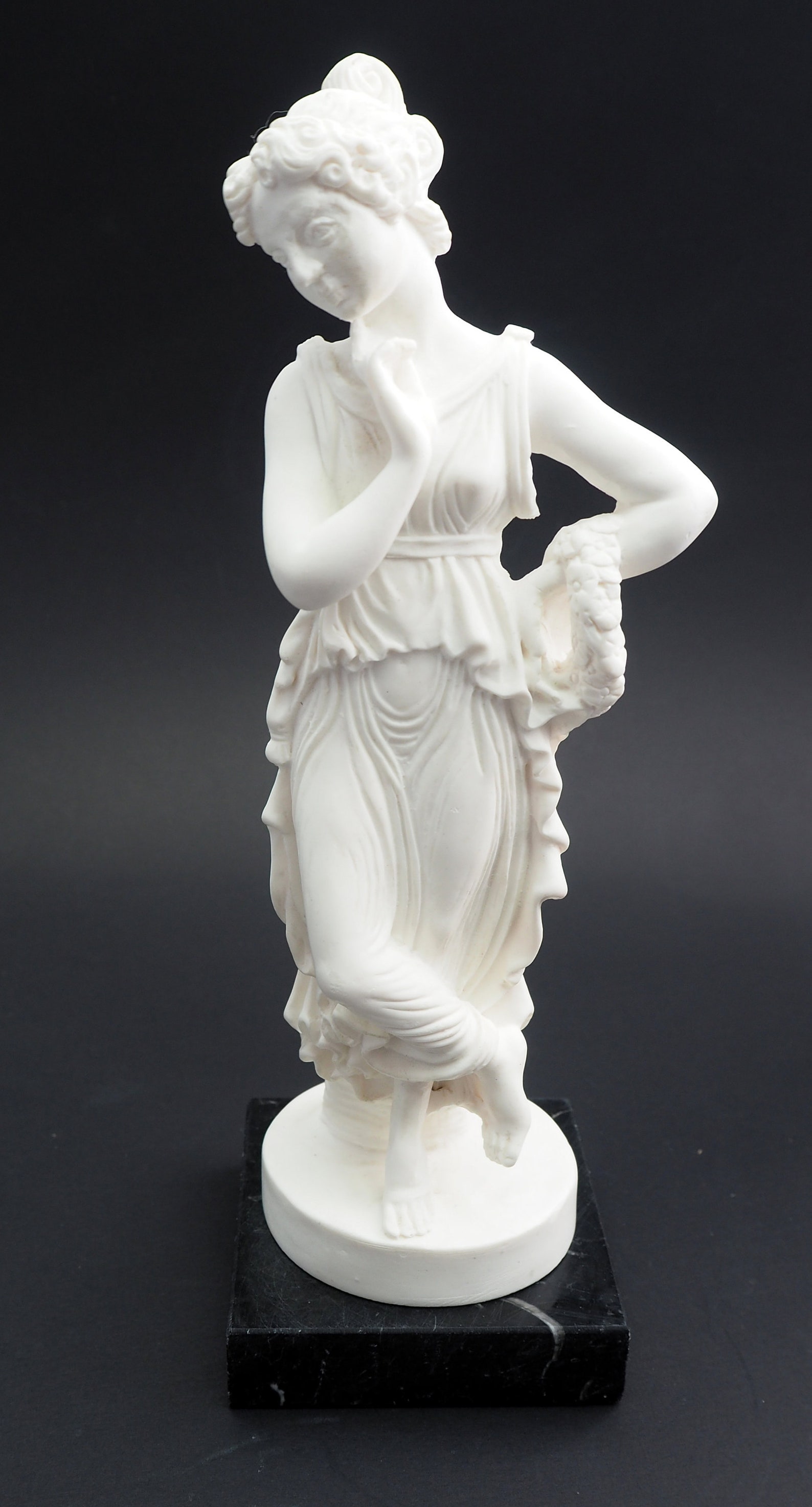 Hand Carved Stonelite Alabaster GREEK GODDESS Statue Figurine Etsy