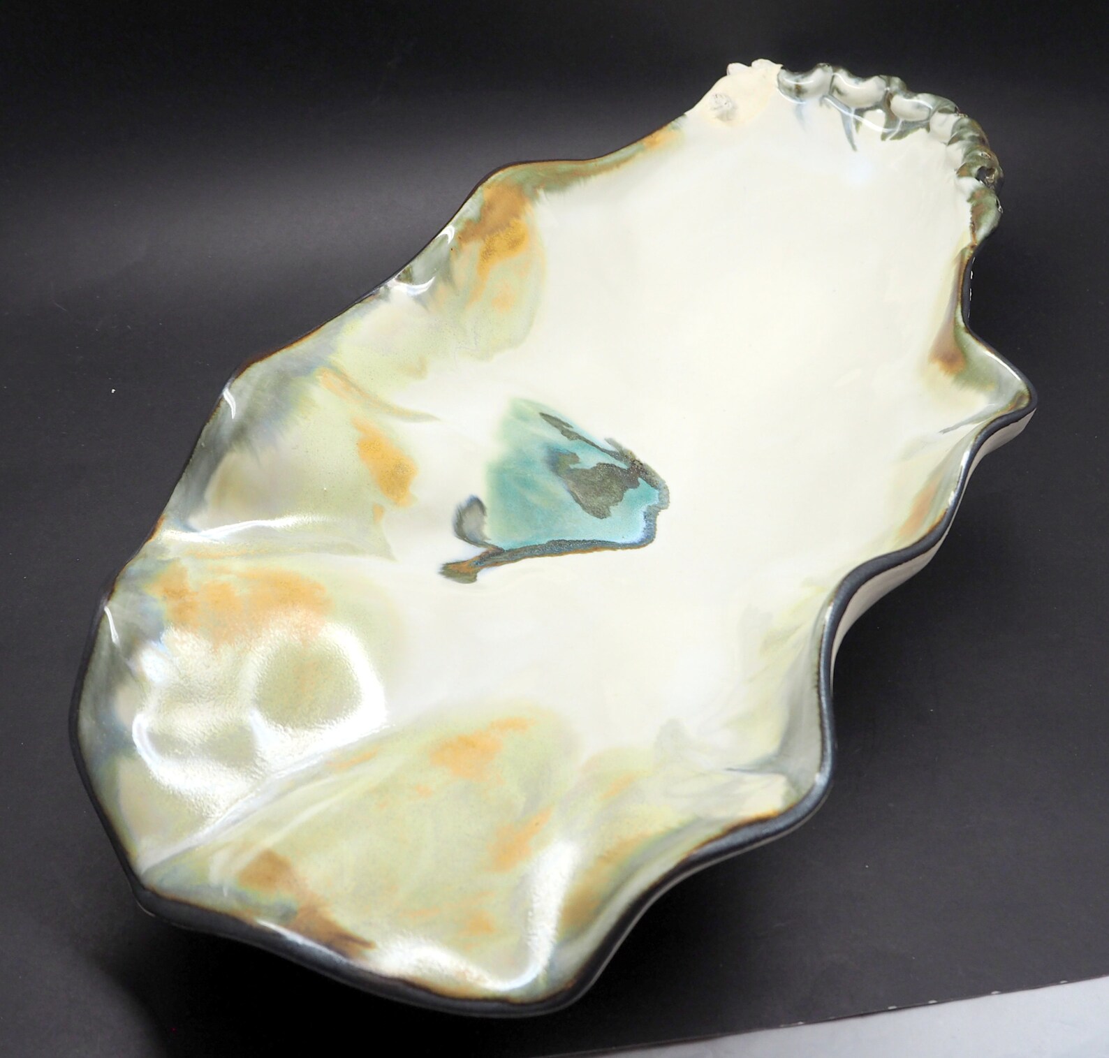 Mussels and More Pottery Studio Mike & Jan Sell Large Oyster Etsy