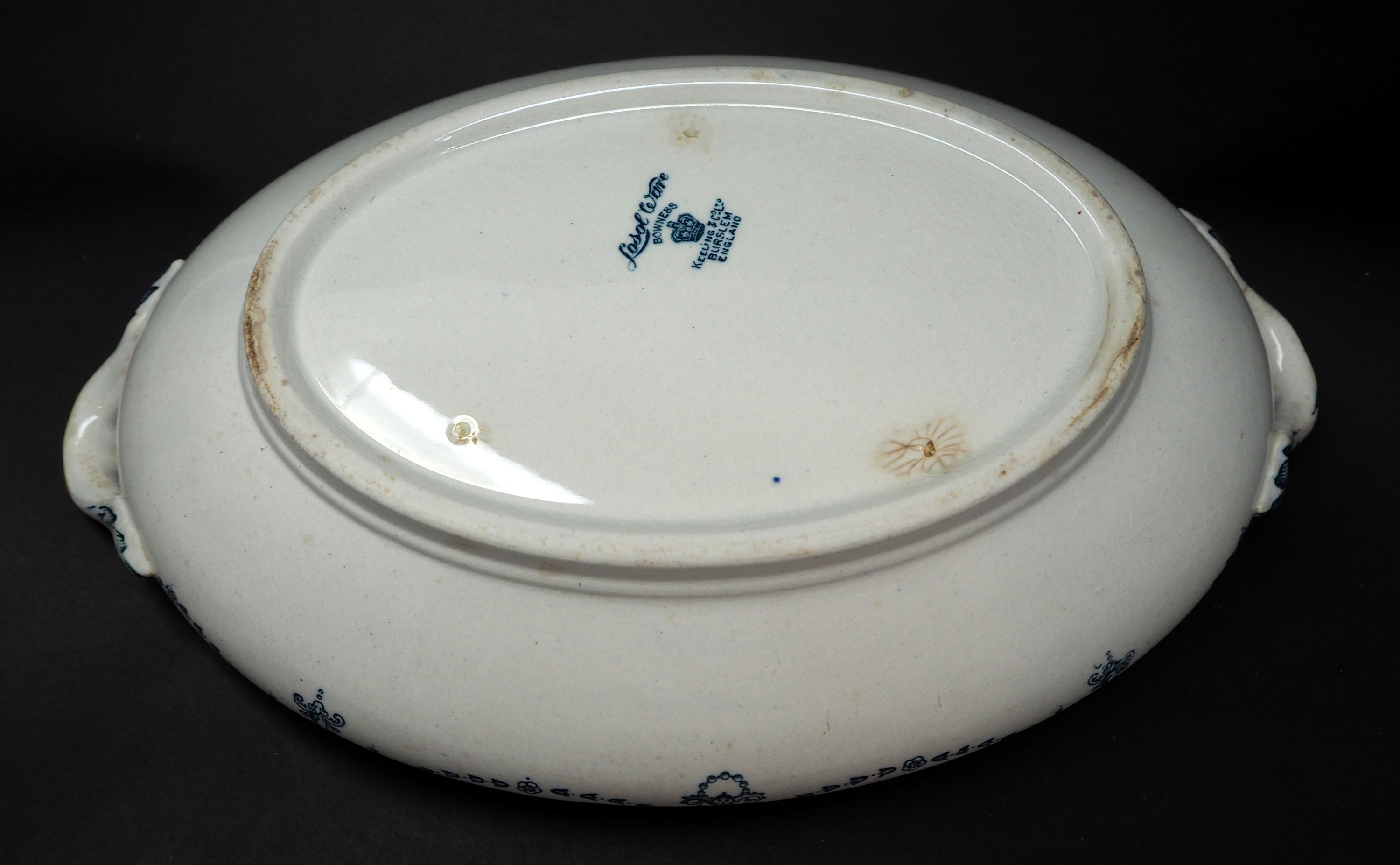 Blue and White Large Vegetable Serving Dish Losol Ware Bowness Etsy