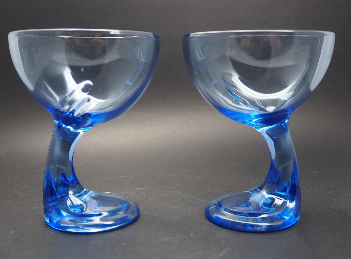 Set of 2 Bormioli Rocco Stemmed Glass Dessert Bowl taly Etsy
