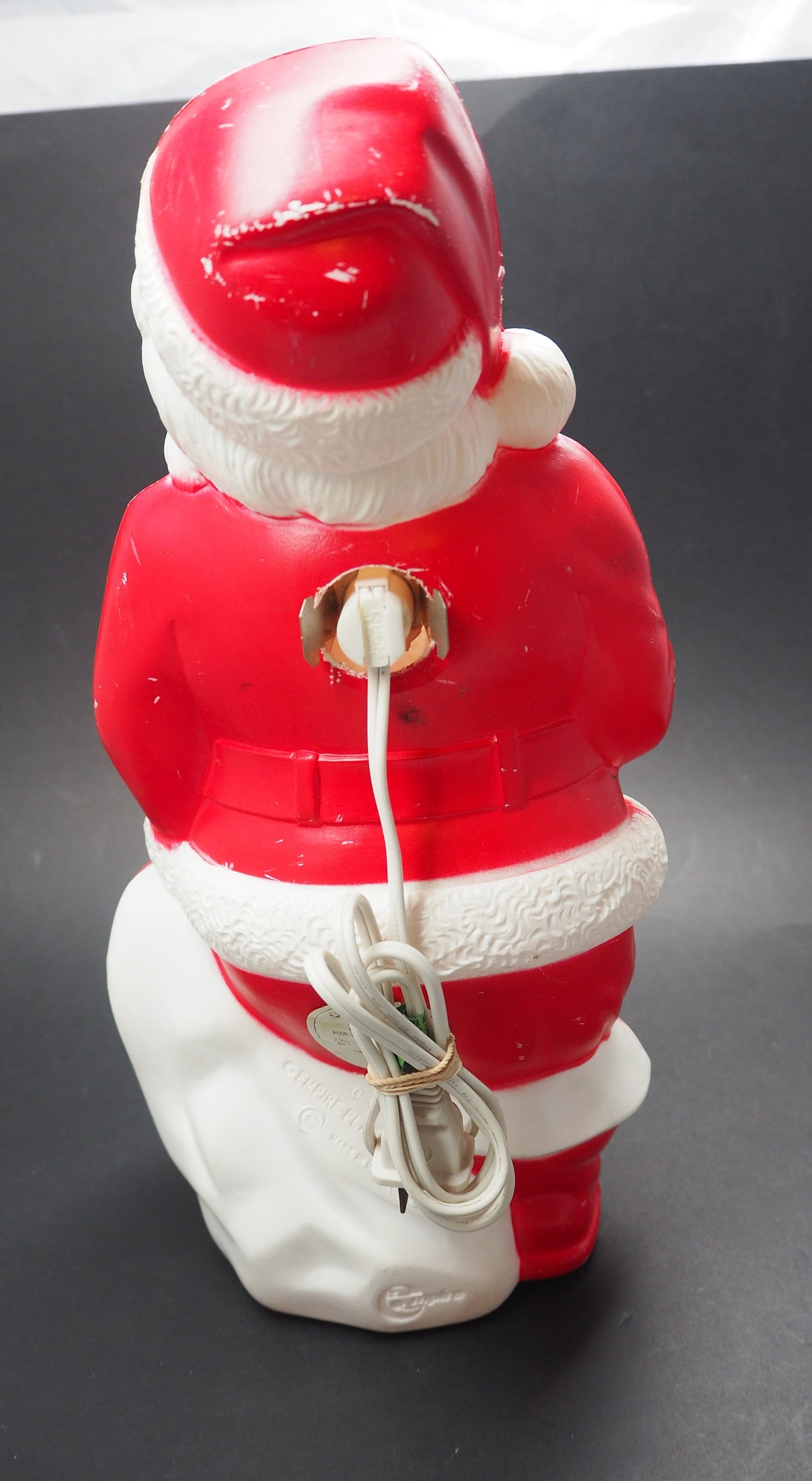 Vintage 1968 Empire Plastics Blow Mold Santa 13 Etsy