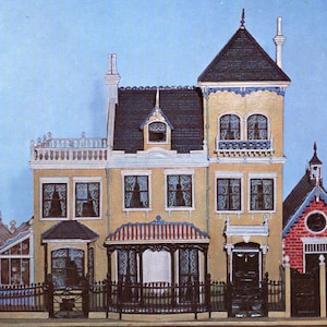 Postkarte Vintage MODEL VILLA von Thomas Risley, BETHNAL Green Museum