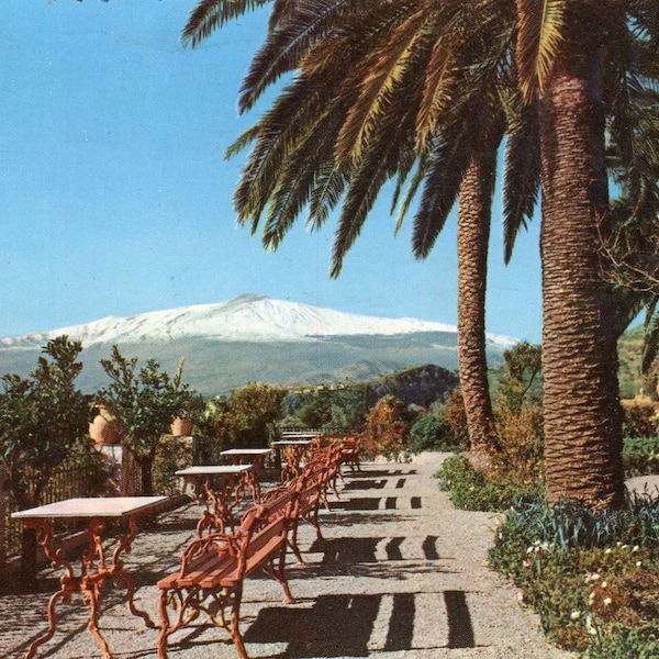 TAORMINA Postcard The Garden of Hotel S. Dominick #P-32