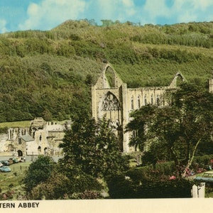 P-269 Pocztówka Vintage, TINTERN ABBEY, WALES, Wielka Brytania #P-269