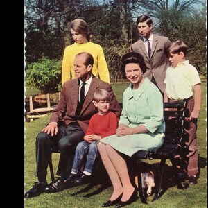 Postkarte Vintage Die königliche Familie bei Frogmore, Vereinigtes Königreich #P-271