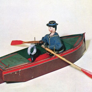 P-241 Pocztówka Vintage OARSMAN i ŁÓDŹ Bethnal Green Museum #P-241