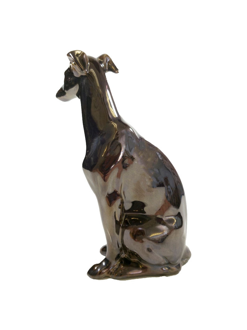 Greyhound Urn Metallic Glazed or Personalized Etsy
