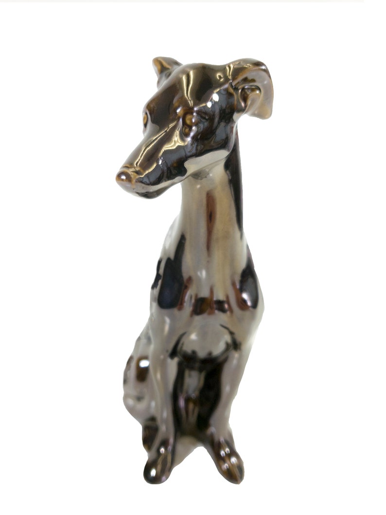 Greyhound Urn Metallic Glazed or Personalized Etsy