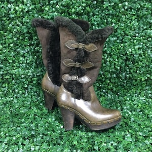 Frye Ella Shearling Boots vintage women&#39;s Sz 7.5