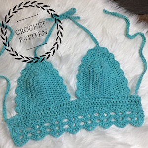 Crochet bikini top pattern/crochet pattern/bikini pattern/bralette pattern/crochet top/bikini/bralette/crochet pattern