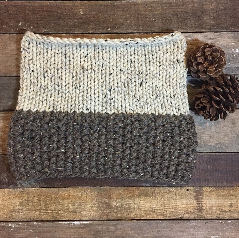 The MOAB cowl pattern/ Knit pattern/ Basic knitting pattern/ Basic knit cowl/ Beginner knitting pattern/ Cowl pattern image 4