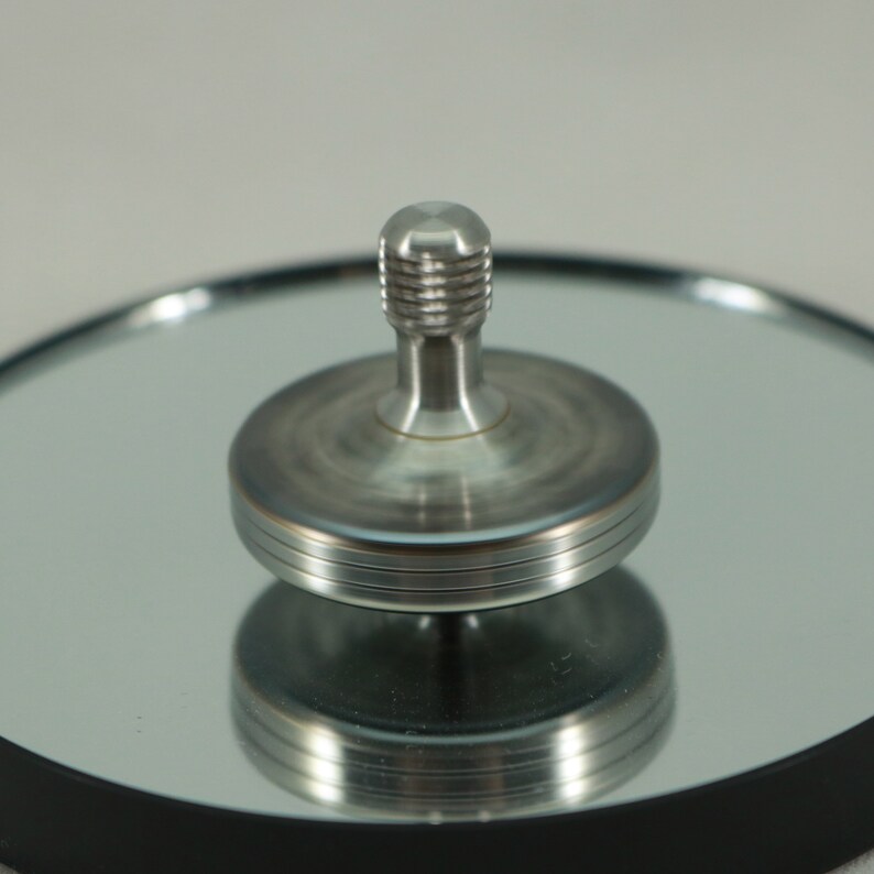 Laser Etched Inverted Snowflake Stainless Steel Spinning Top~Kemner Design ~Laser Etched ~EDC ~Spin Top