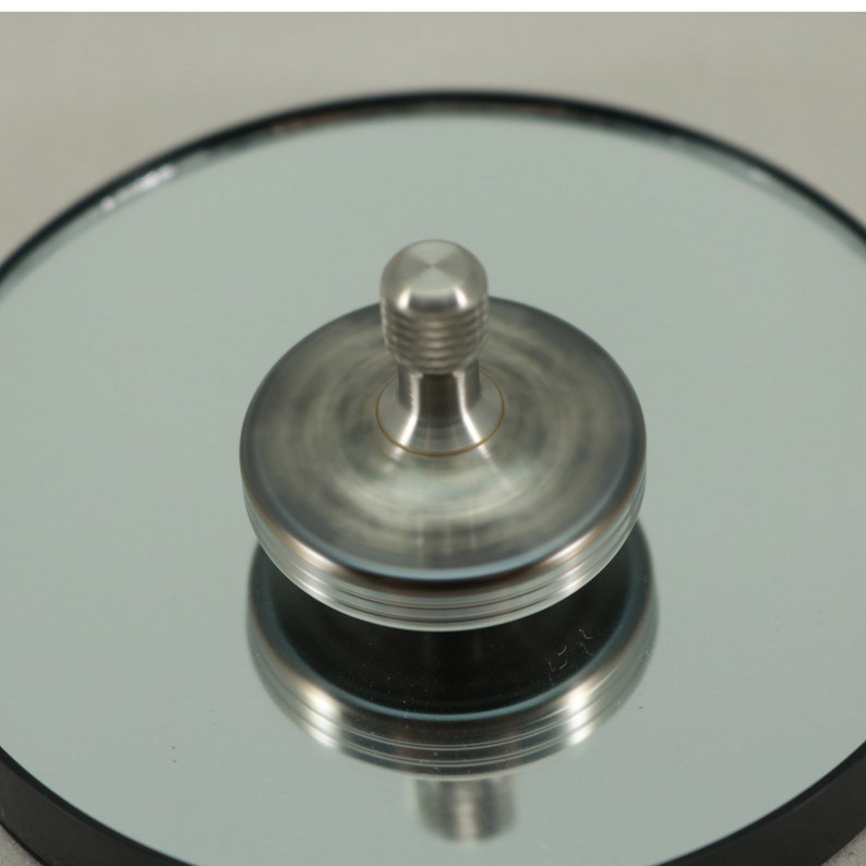 Laser Etched Inverted Snowflake Stainless Steel Spinning Top~Kemner Design ~Laser Etched ~EDC ~Spin Top