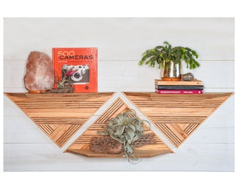 Wall Mount Diamond Shelving Units, Plant Shelves, Plant Wall, Wall Mounted Planter