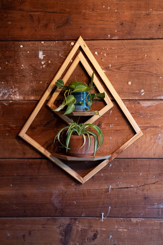 Wooden diamond wall hanger new arrivals