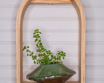 Grotto Shelf | Plant Ledge | Wooden Wall Shelf | Wall Hanging | Small Curio  | Wall Display Shelf | Modern Wall Shelf