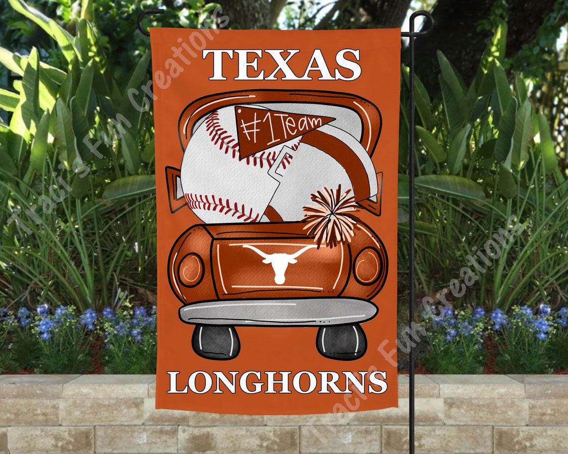 Texas Longhorns Personalized Softball Garden Flag University Etsy