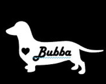 Dachshund Car Decal, Dachshund Decal, Dog Car Decal, Pet Car Decal, Laptop Decal