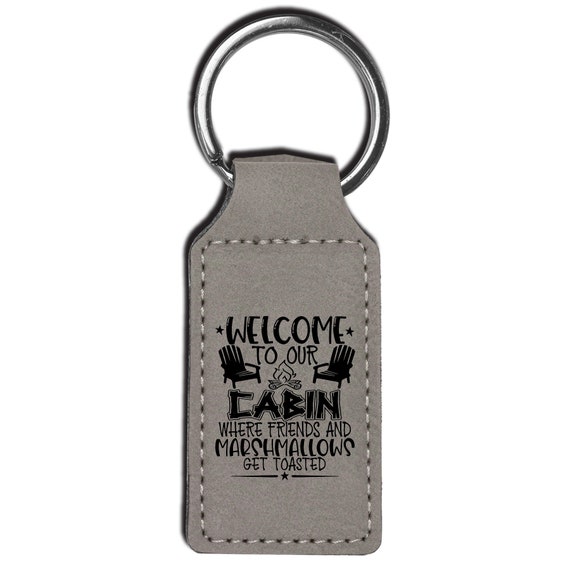 Personalized Leather Business Card Holder, Keychain & Box in Black - Teals Prairie & Co