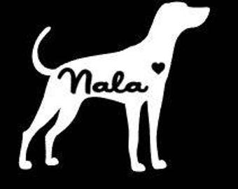 Hound Decal, Dog Car Decal, Pet Car Decal, Laptop Decal, Hunting Dog