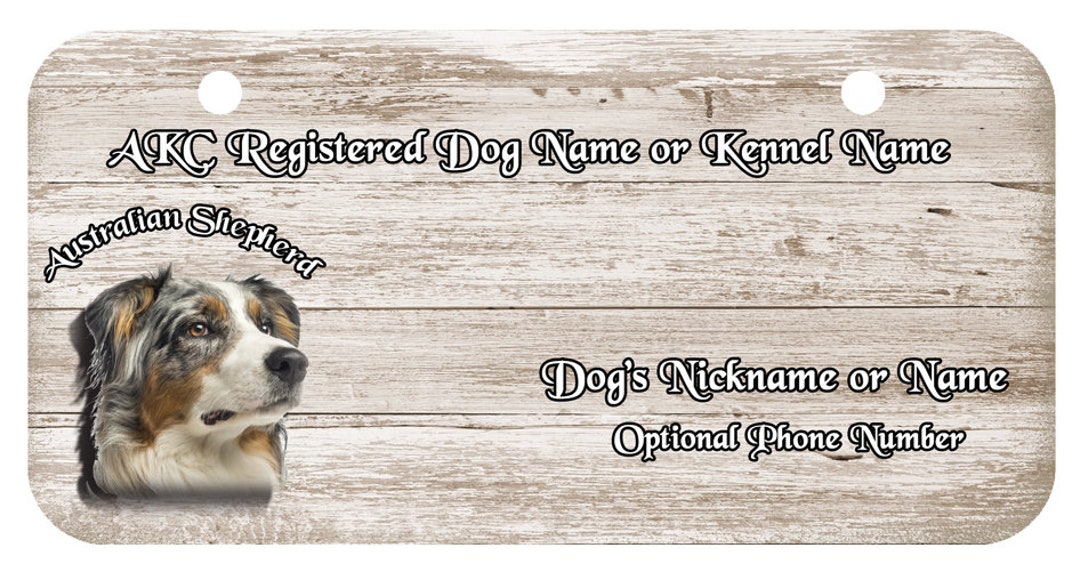 Crate Tags,choice of Designs Personalized With Your Dog's Name and