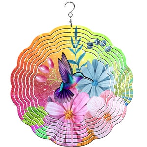 Hummingbird Wind Spinner | 10&quot; Windspinner | Wind Spinner | Hummingbird Lovers | Hummingbird Gifts
