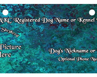 Crate Tags,Choice of Designs Personalized with Your Dog's Name and Picture, Personalized Dog Crate Tag,Dog Kennel Tag,Crate Tag,Dog Show Tag