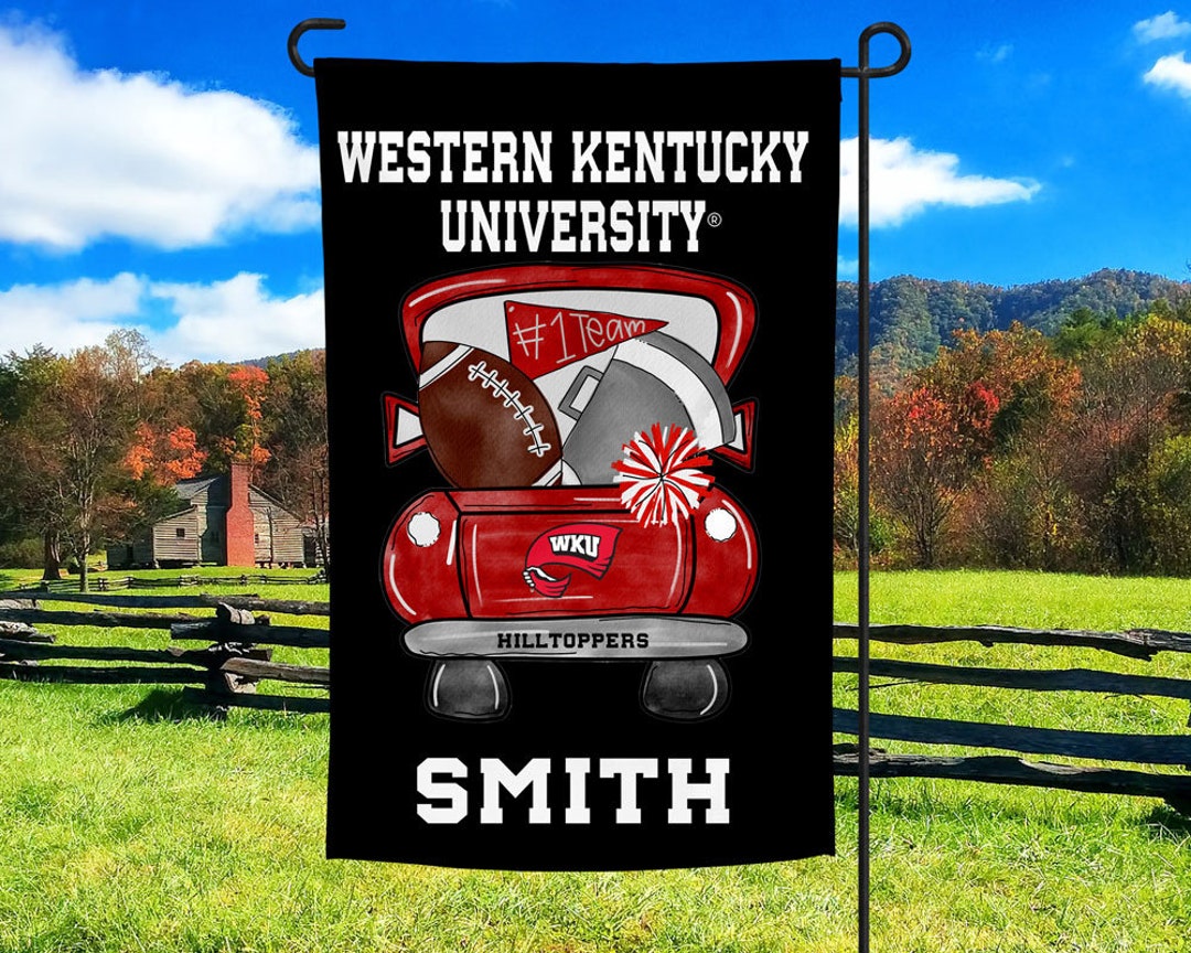Western Kentucky Big Red Personalized Football Garden Flag Etsy