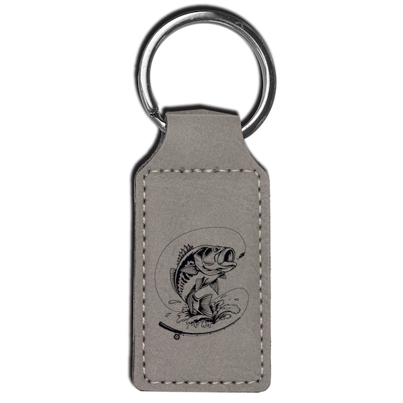 American Fisherman Leatherette Key Chain | Fisherman Gifts | Father's Day  Gift | Men Gifts