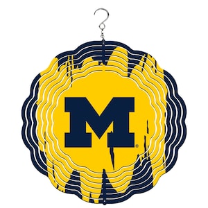 Michigan Wolverines Wind Spinner: 10-inch Aluminum