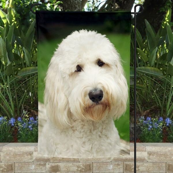 Goldendoodle garden flag, garden flag, yard flag, yard decor, Goldendoodle, Goldendoodle pet flag, Goldendoodle Gifts