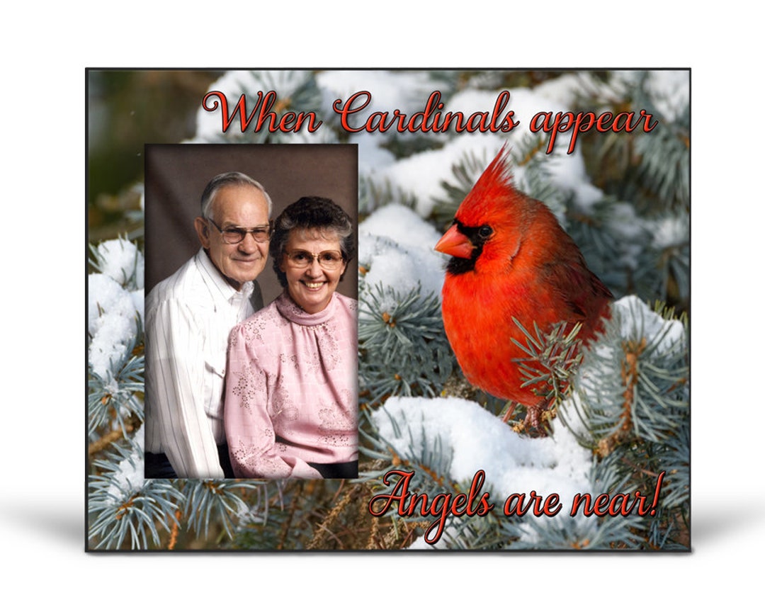 Cardinal Memorial Picture Frame: Loss and Grief Keepsake (4x6 Photo) - Etsy