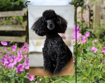Poodle Garden Flag: Double-Sided Yard Decor