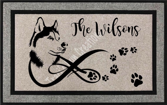 Siberian Husky Personalised Dinner Table Placemat