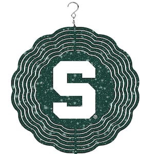 Michigan State Spartans Wind Spinner: 10-inch Aluminum