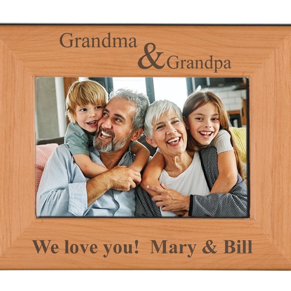 Grandma and Grandpa Picture Frame Etsy