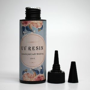 UV Resin 100 gr Crystal Clear Hard Glue Transparent Curing Solar Cure Sunlight DIY Jewelry Making Accessories