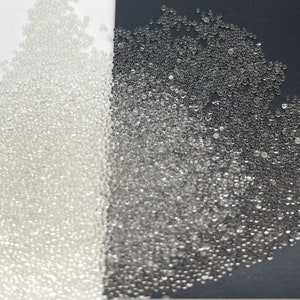 10, 15 gr 0,6-0,8 mm Klarglas Mini Bubbles Transparent Kaviar Kugel Perlen Kristallglas Für DIY UV Harzfüllung 3D Nail Art Dekorationen