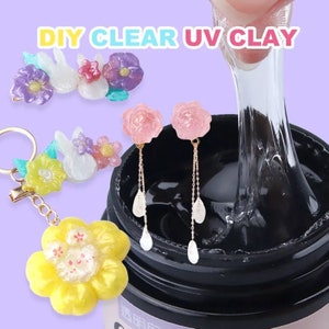 3D Resin UV Clay 100g Non-toxic for DIY Material Sculpting Handcraft , Clear, Suitable for all ages, Cured No stickiness or tackiness YouV