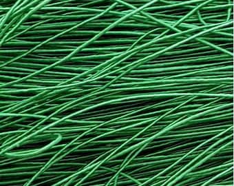 10 meters GIMP Green Satin cord on Cotton Base 1 mm Silk Cord for Macramé Bracelets