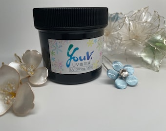 UV Dip Resin 90 gr, Crystal Clear Solar Cure, DIY Jewelry