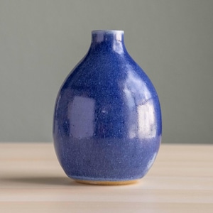 Handmade Ceramic Bud Vase - Blue