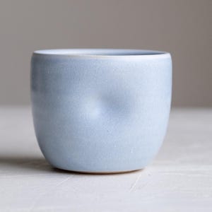 Handmade Ceramic Dimpled Espresso Cup - Powder Blue