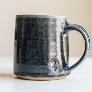 Handmade Ceramic Tulip Mug - Evergreen